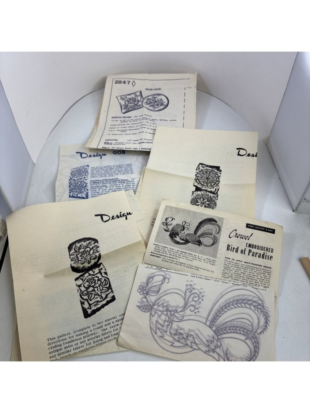 Vintage Progressive Farmer Pillow Patterns And Transfers